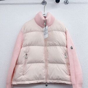 Moncler Light Pink Quilted Jacket